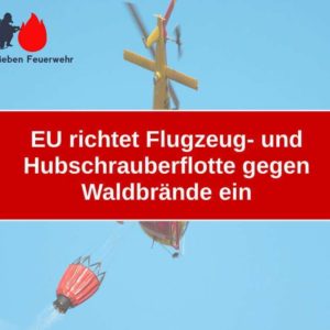 EU richtet Flugzeug- und Hubschrauberflotte gegen Waldbrände ein