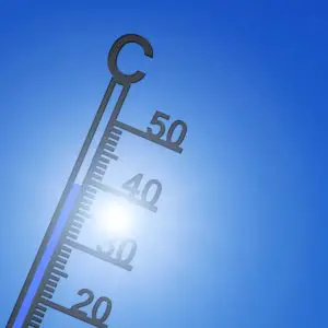 Thermometer in der Sonne