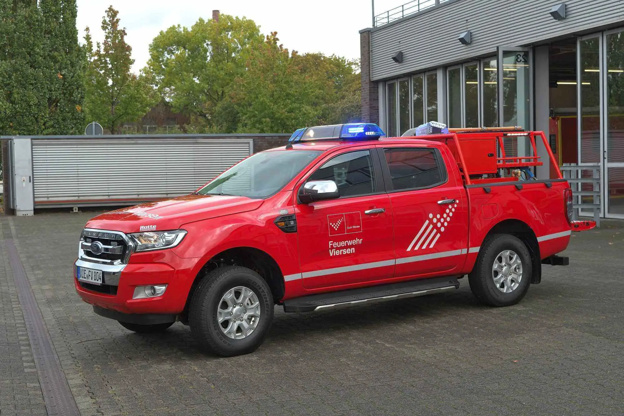 Vorauslöschfahrzeug zur Waldbrandbekämpfung der Feuerwehr Viersen