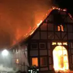 Großbrand in der Altstadt von Lügde