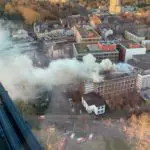 Frankfurt: Feuer in der Dachkonstruktion eines Gebäudes der Fachhochschule