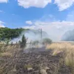 FW Lehrte: Ausgedehnten Waldbrand verhindert: Ehrenamtliche Einsatzkräfte aus dem Stadtgebiet Lehrte bekämpfen rund 10 Einsatzstellen mit mehreren 1000 qm Fläche gleichzeitig.