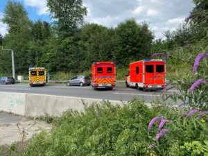 FW Ratingen: Zwei Unfälle auf der BAB 3 – Feuerwehr Ratingen erlebt zweiten Unfall live