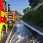 FW Ratingen: LKW Brand auf dem Maubeuger Ring, Vollsperrung für mehrere Stunden