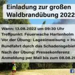 FW-SE: Großübung in der "Försterei Heidmühlen der Schleswig-Holsteinischen Landesforsten" am 13.08.2022 (Vertreter*innen der Presse)