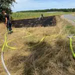 FW-Schermbeck: Grasfläche brannte am Drievweg