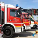 FW-MG: Feuerwehr verhindert Komplettbrand eines Stoppelfeldes