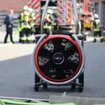 FW-E: Brand in einem Batterieraum der Karstadt Hauptverwaltung, automatische Brandmeldeanlage verhindert Schlimmeres - keine Verletzten