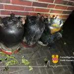 FW Kamen: Feuer zerstört Gartenlauben