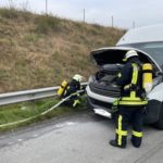 FW-ROW: Fahrzeugbrand auf der Autobahn 1 endet glimpflich