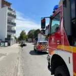 FW Dinslaken: Unbekannte Flüssigkeit löst mehrstündigen Feuerwehreinsatz aus