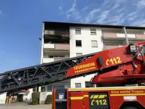 FW Frankenthal: Wohnungsbrand mit glimpflichem Ausgang