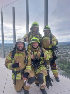 FW Gangelt: Sportler und Rettungskräfte bezwingen den TK Elevator Testturm