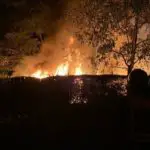 FW-OB: Brandwache nach Laubenbrand in Osterfeld