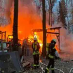 FF Goch: Brennende Scheune in Baumschonung