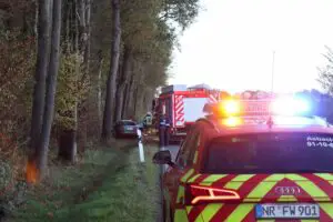 FW VG Asbach: Schwerer Verkehrsunfall auf der L272 zwischen Stockhausen und Germscheid