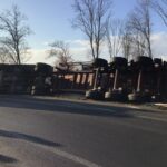 FW-GE: Umgestürzter LKW in der Auffahrt zur A42 in Bismarck Fahrtrichtung Duisburg