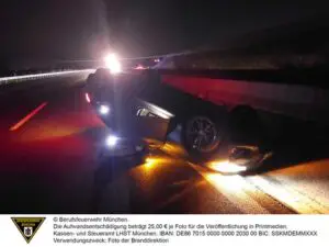 FW-M: Verkehrsunfall mit Überschlag (Allach)
