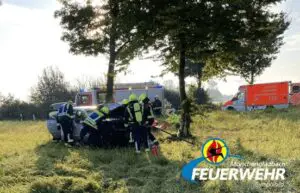 FW-MG: Verkehrsunfall, zwei Personen verletzt