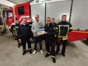 FW-KLE: Spendenübergabe an die Freiwillige Feuerwehr Bedburg-Hau