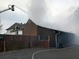 FW Gangelt: Dachstuhlbrand in Hastenrath