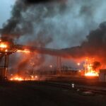 FW-BOT: Brand im Kohlehafen – Unterstützung durch Löschboot