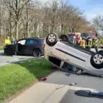 FW Voerde: Verkehrsunfall auf der B8 in Voerde