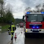 FW Finnentrop: Starkregen sorgt für überflutete Straßen und vollgelaufene Keller in der Gemeinde Finnentrop
