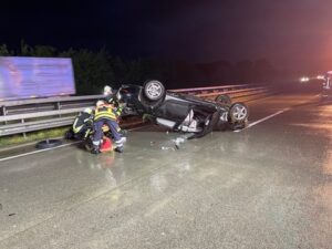 FW-ROW: Schwerer Verkehrsunfall auf der Autobahn 1