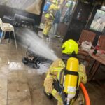 FW Ratingen: Gasflasche fängt Feuer – Feuerwehr Ratingen verhindert Brandübergriff