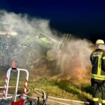 FFW Schwalmtal: Erneuter Strohballenbrand in Schwalmtal