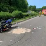 FW-GLA: Schwerer Motorradunfall auf B224