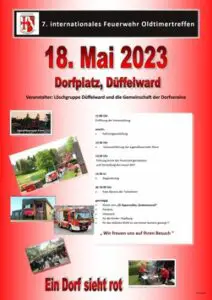 FW-KLE: Einladung zum siebten internationalen Feuerwehr-Oldtimertreffen in Düffelward