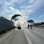 FW-BO: Fahrzeugbrand auf der BAB 40 am Mittwochnachmittag