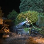 FW-EN: Brand eines Gartenhauses und ein ausgelöster Heimrauchmelder