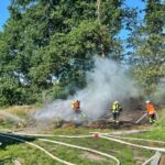 FW Celle: Feuer droht auf Wald überzugreifen!