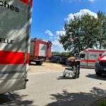 FW Flotwedel: Kind in Wehranlage geraten – Feuerwehr und Rettungsdienst in Oppershausen im Einsatz
