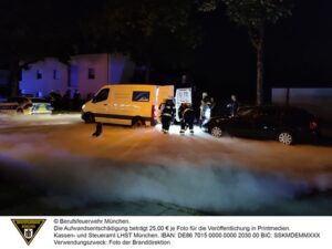 FW-M: Gasaustritt aus Transporter (Aubing)