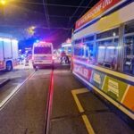 FW-M: Tram entgleist nach Unfall (Schwabing-West)