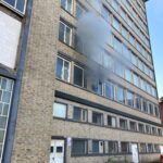 FW-OB: Brand in leerstehendem Bürogebäude