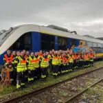 FW-KLE: Freiwillige Feuerwehr Bedburg-Hau übt in Regionalbahn
