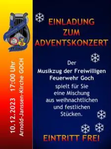 FF Goch: Adventskonzert der Feuerwehrkapelle