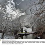 FW-M: Vogelvoliere von Schnee befreit (Harlaching)