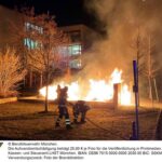 FW-M: Mehrere Müllcontainer in Flammen (Hadern)