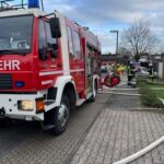 FW Bergheim: Kellerbrand in Bergheim-Glessen Eine schwerverletzte Person