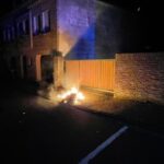 FW Xanten: Mehrere Mülltonnen brennen in der Nacht