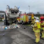 FW Ratingen: Brand in Müllwagen schnell unter Kontrolle