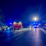 FW-RE: Einsatzreiche Samstagnacht – schwerer Verkehrsunfall auf der BAB 2