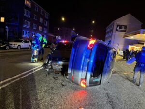 FW Bremerhaven: Verkehrsunfall mit zwei beteiligten PKW