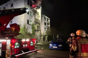 FF Goch: Feuer in leerstehendem Wohnblock
